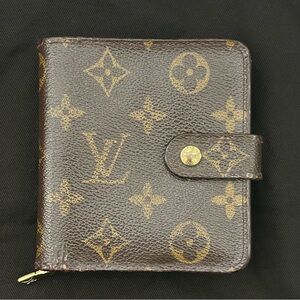 Louis Vuitton Monogram Compact Zip Wallet Authentic Vintage 2002 Made in France